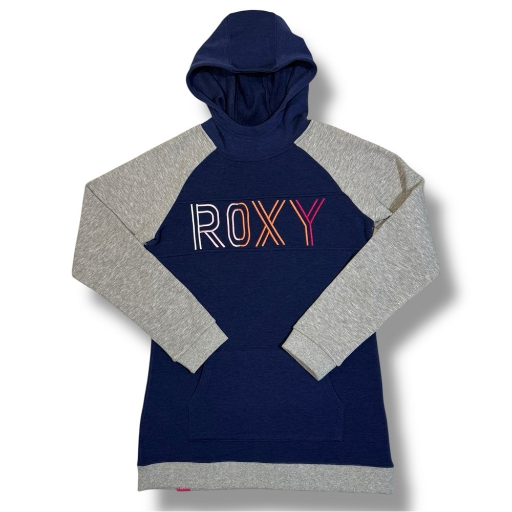 Roxy Girl’s Liberty Hoodie Navy Gray Size XXL (16)